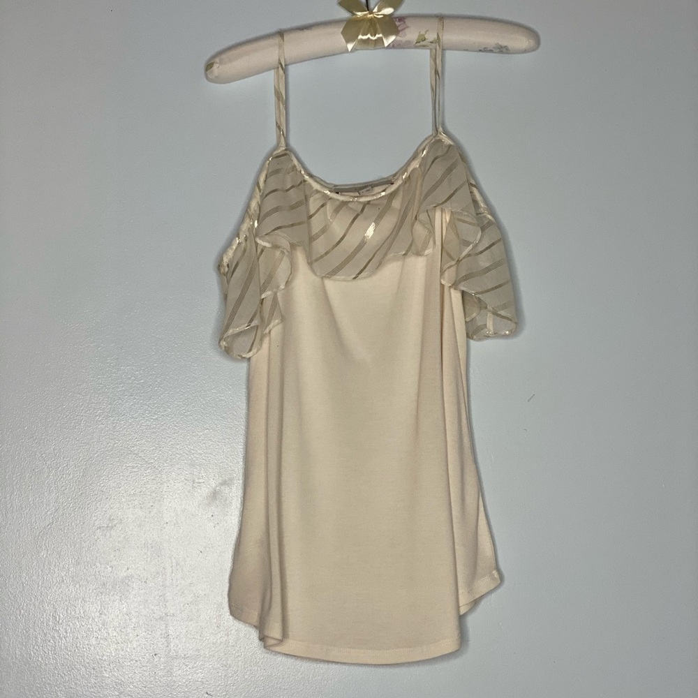 NWT. Loft off shoulder tee.